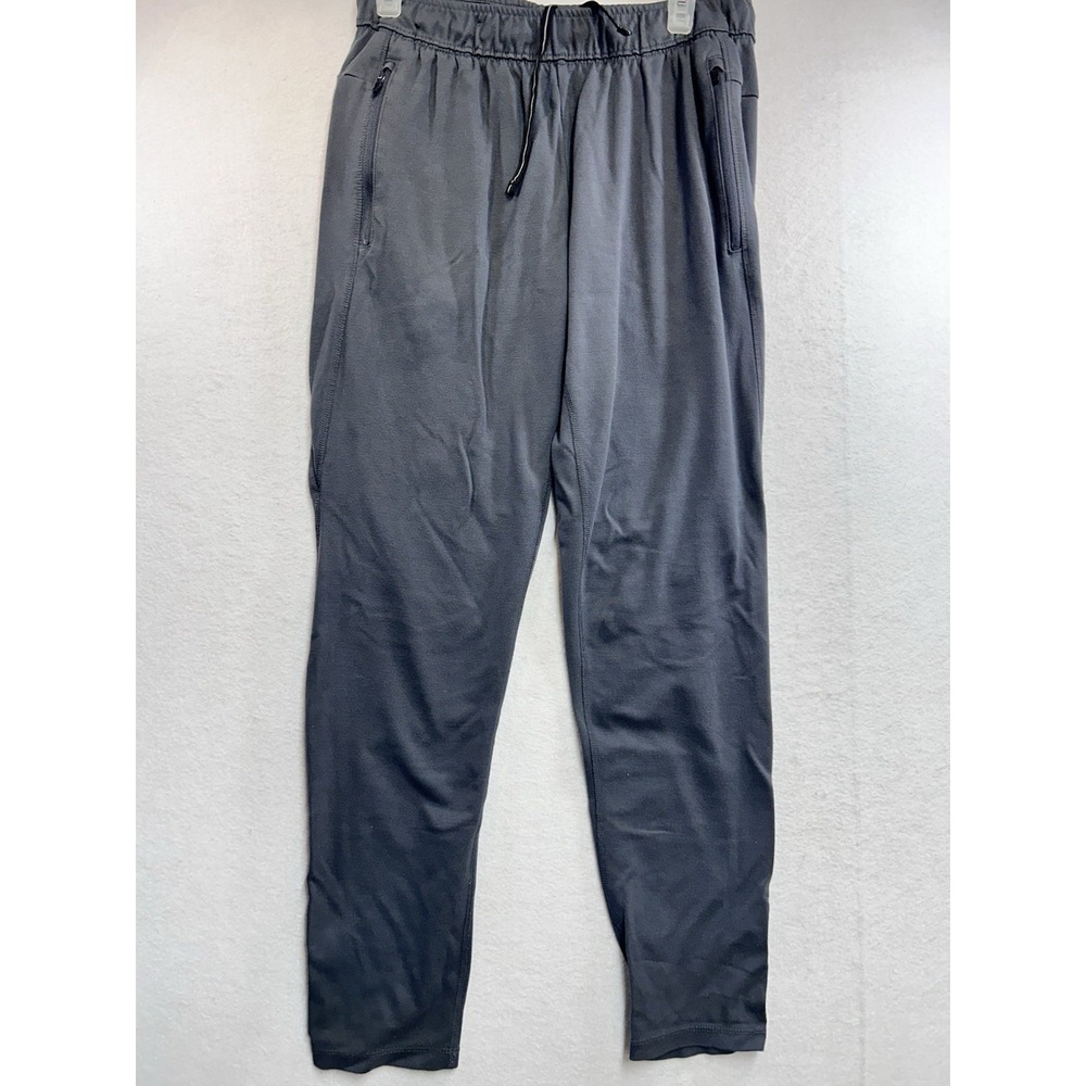 Russell Men's Gray Jogger Pants Gym/Training M (32-34) Drawstring Zip Pocket‎